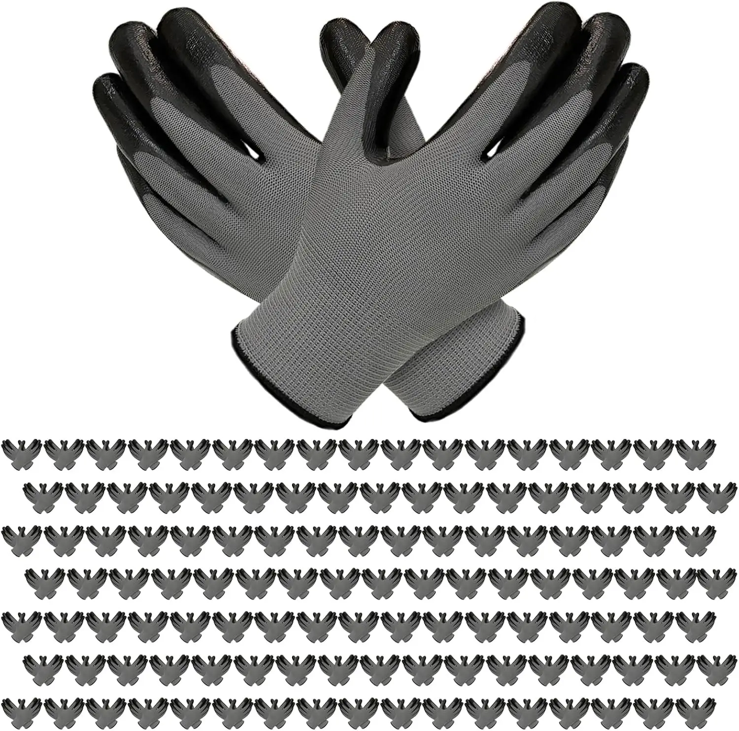 

Садовые перчатки OLA, 120 пар, для мужчин и женщин, дышащие, с резиновым покрытием, рабочие перчатки для садоводства