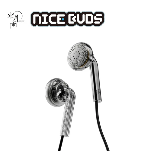 MOONDROP NICE BUDS Auriculares de cabeza plana 15.4 Controlador dinámico Auriculares con cable