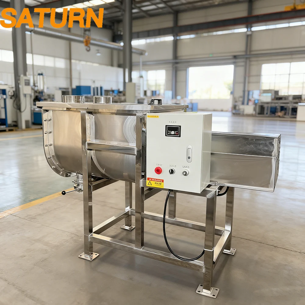 

Ribbon Mixer 500l Powder Detergent Mixer with Screw Conveyor Dry Wet Powder Mixing Machine