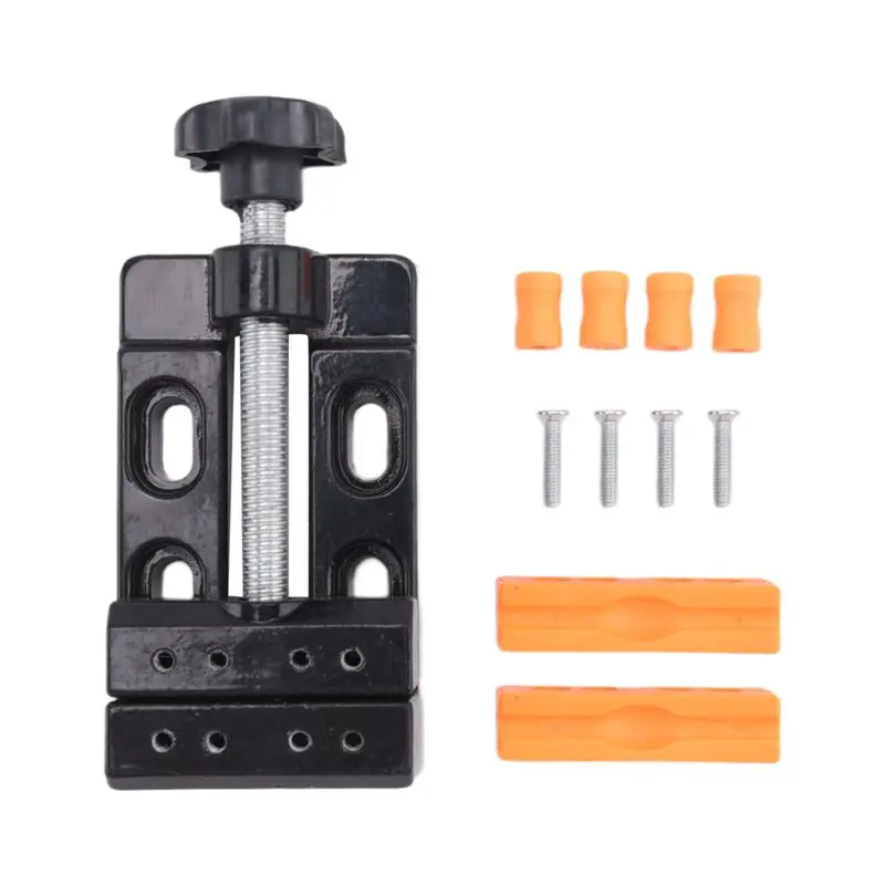 RABIT AS59~ Mini Small Vise Mini Flat Clamp Table Jaw Bench Clamp Drill Press Vice Opening Table Vise DIY Hand Tools 13.5X6.5X3.