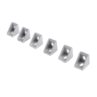 25 Pcs Extruded Aluminum Heavy Duty Corner Bracket Metal Decorative Angle 2x2 Extrusion