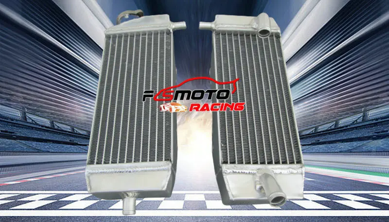 Aluminum radiator For KAWASAKI KXF250 KX250F KX 250 F 04 05 2004 2005/Suzuki RMZ250 2004-2006 2004 2005 2006 04 05 06