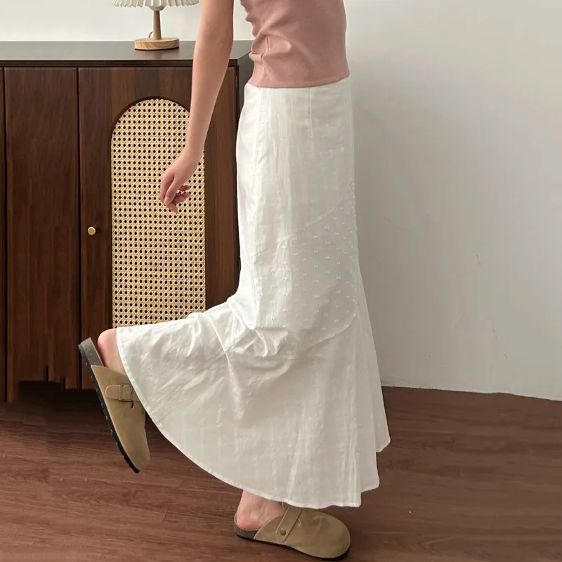 2026 spring and summer skirt women's splicing irregular A word medium and long women's dress