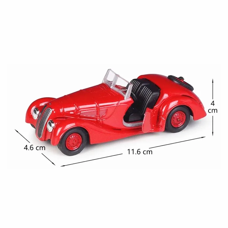 Welly 1:36 328 Convertible Version Red Alloy Simulation Model Car