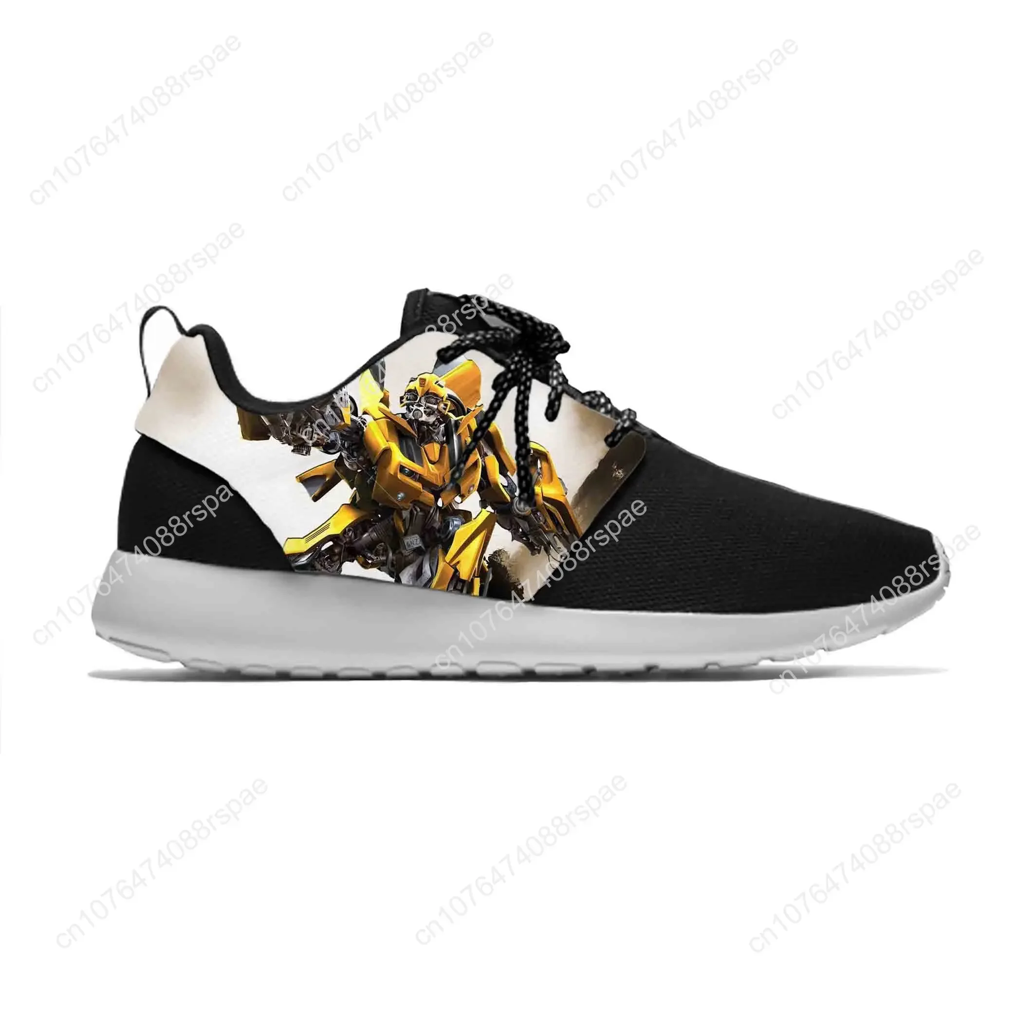 Anime Cartoon Manga transformator Bumblebee moda sportowe buty do biegania na co dzień oddychająca lekka buty sportowe męskie/damskie z nadrukiem 3D