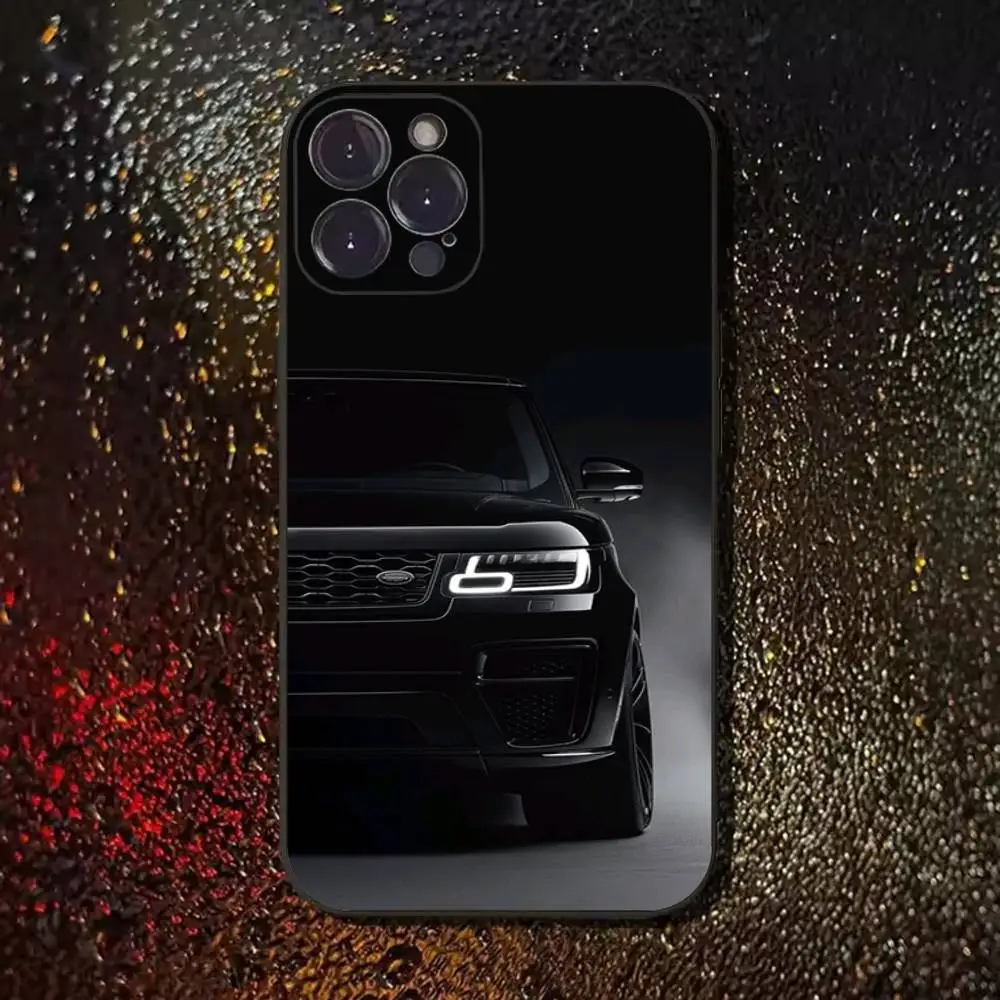 Etui na telefon w kształcie Range Rover Sport do iPhone 17, 16, 15, 14, 13, 12, 11 Plus, Pro Max, XS, X, XR, SE, Mini, 8, 7, miękki silikonowy czarny pokrowiec