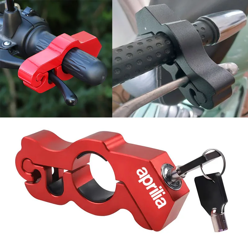 

For Aprilia all Vehicle model Motorcycle Handlebar Lock Handlebar Brake Handle Solid Lock Imitating Steal Lock Pull Theft