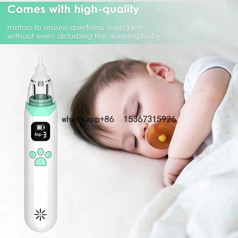 Electric Baby Vacuum Cleaner Infant Nasal Aspirator Newborn Hygiene Kit Mucus Runny Nose Inhaler Kids Healthy Care Stuff