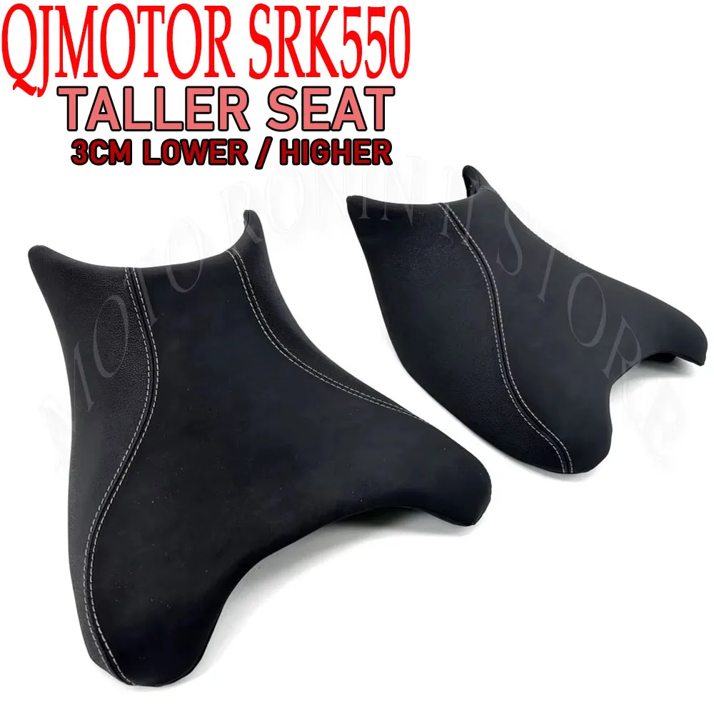3CM Lower / Higher Option Comfort Anti-slip Seat Cushion For QJMOTOR SRK550 SRK 550 S PRO