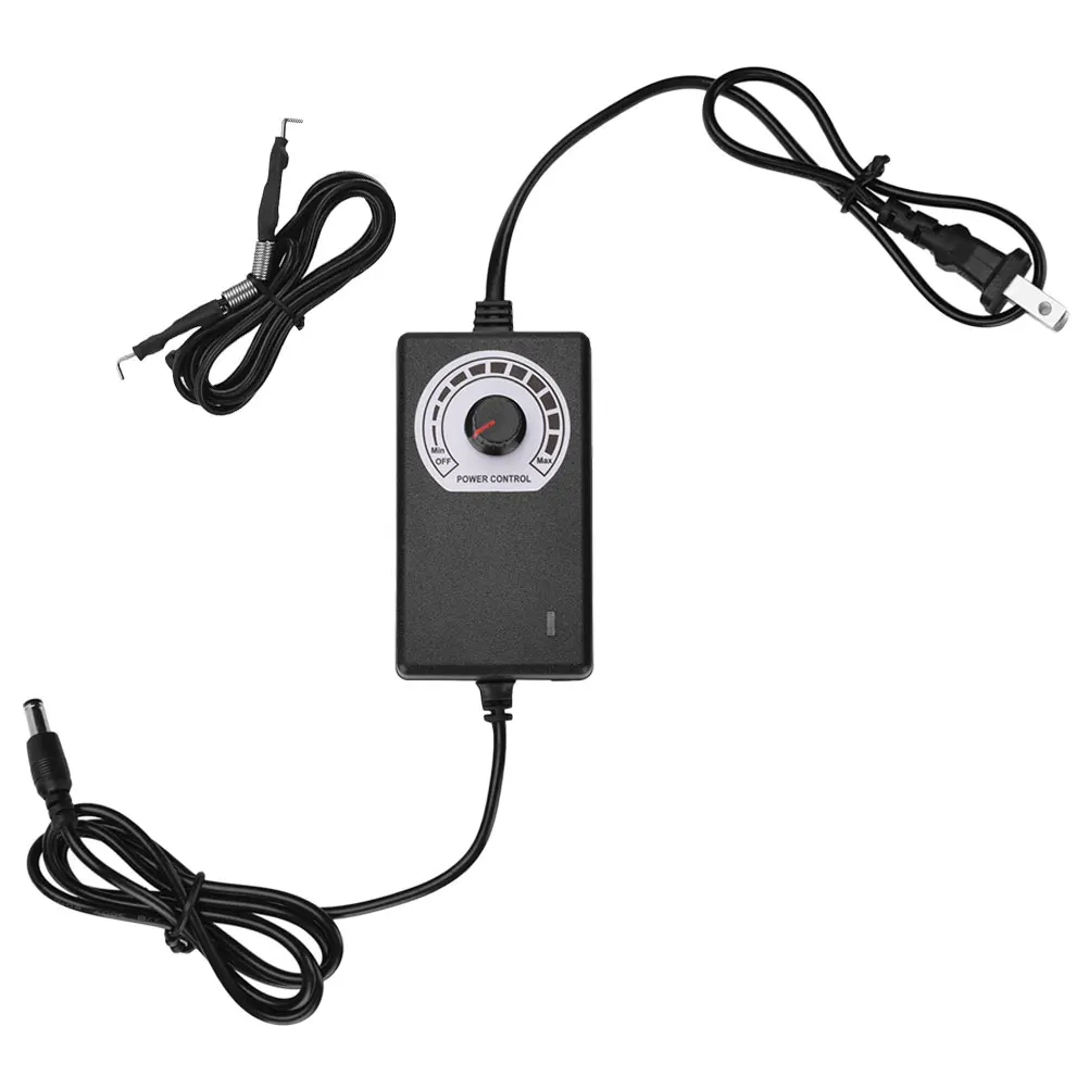 

Tattoo Power Supply Voltage Stabilizer Us Plug Compact Adjustable Knob Stable Output for Tattooing Equipment Power Regulator