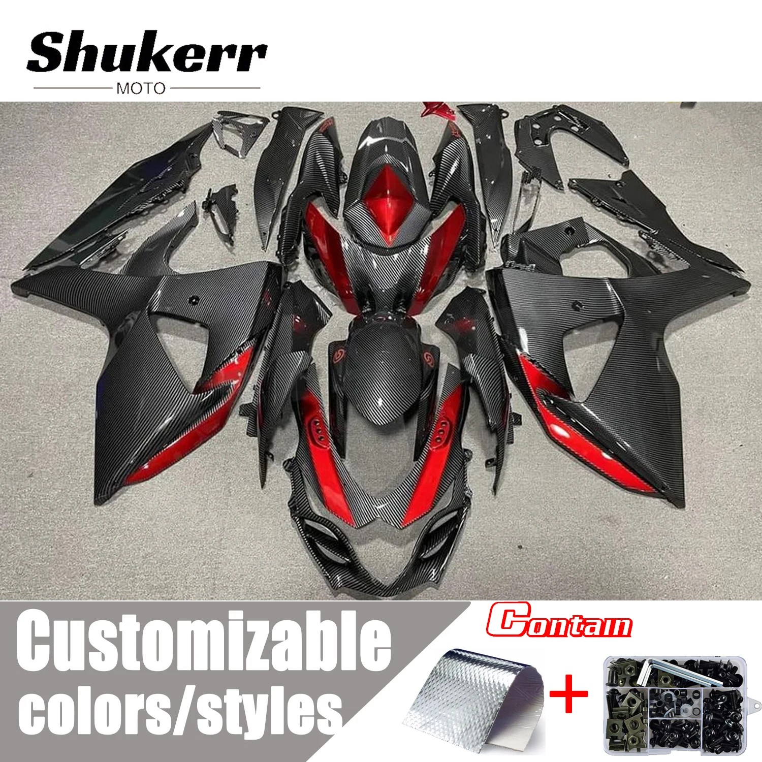 Fit for Suzuki Gsxr1000 2009-2016 K9 Motorcycle Plastics Fairing Kit Injection Mold Bodywork Panel Kit Gsx-R1000 10 11 12 13 14