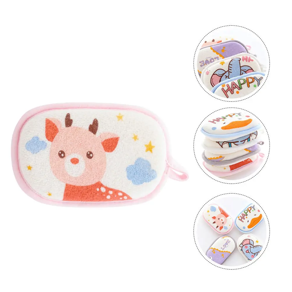 

Детская губка для ванны, мультяшный дизайн для младенцев, отшелушивающий скребок для душа, подвесная веревка, противоскользящий ремень, водопоглощающий мягкий