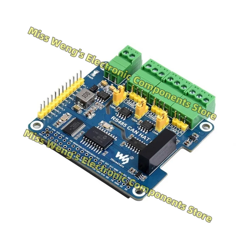 Raspberry Pi 4B isolated dual RS485+CAN expansion board module with power isolation and other protections RS485 CAN HAT (B)