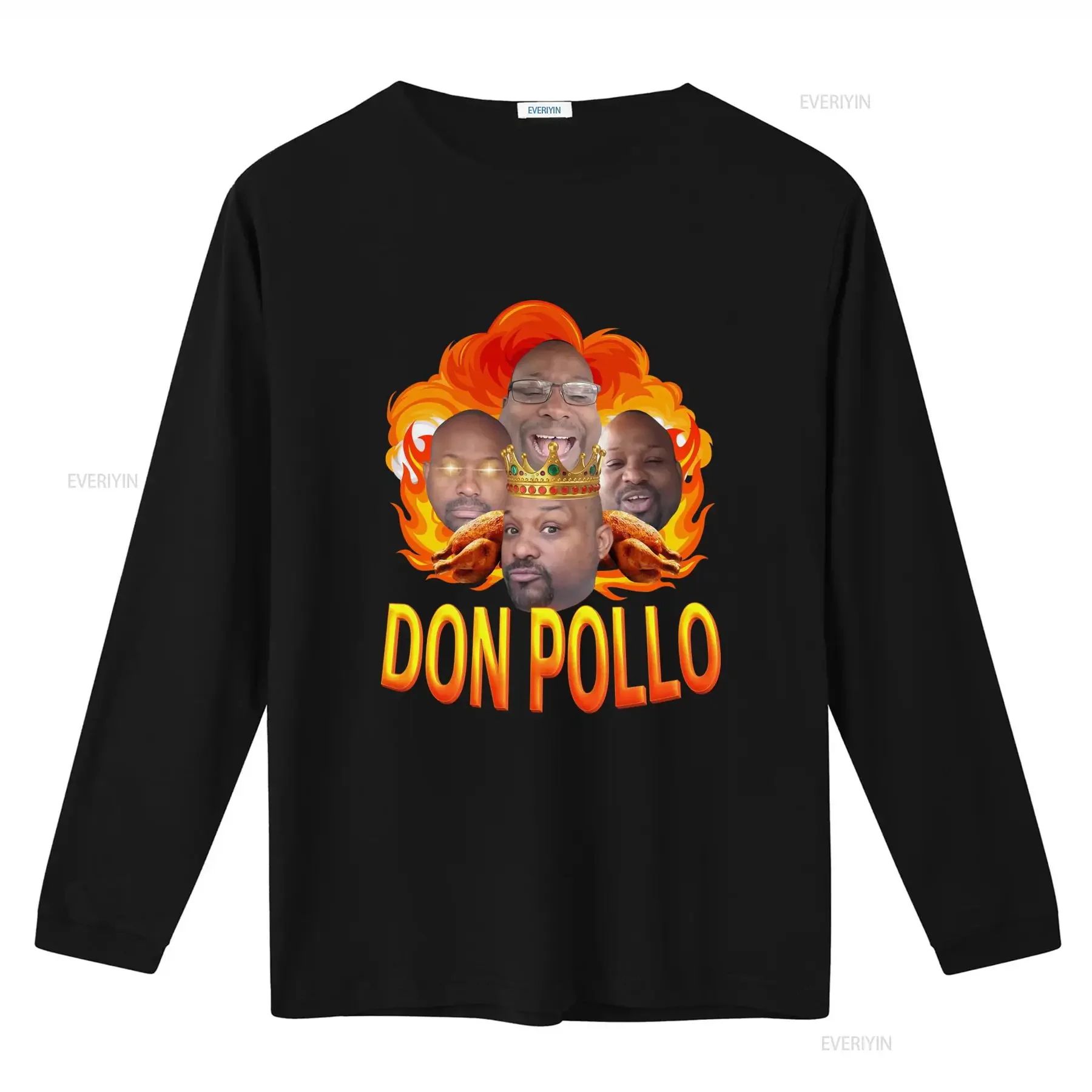 Don Pollo Funny Meme Viral T Shirt King of Ohio Salsa Y Picante Design vintage Washed Breathable Versatile Slightly Casual Soft