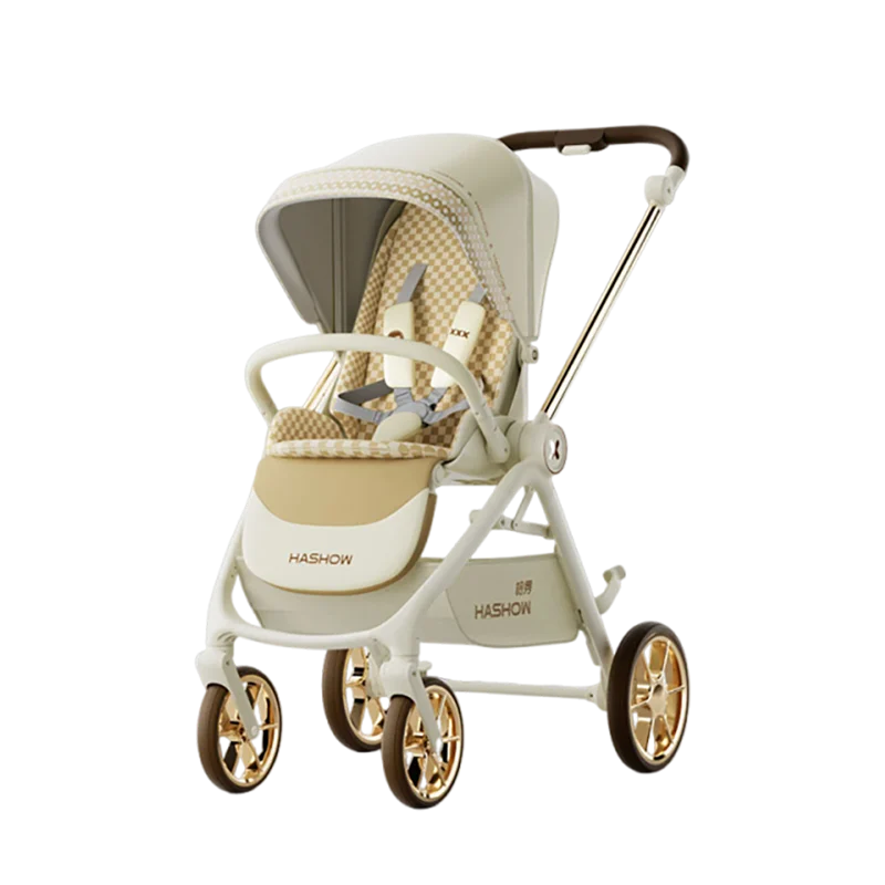 

Baby Stroller with Biomimetic Jellyfish-inspired Spinal Support Cushion, Dual-position Sleeping Pod and Four-wheel Suspension