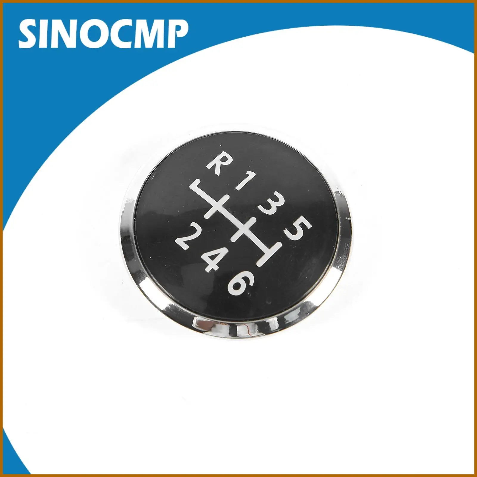 

1pc 6 Speed Gear Knob Emblem Badge Cap 7H5711144D For Transporter T6 T5 2003-2010 Car Interior Parts