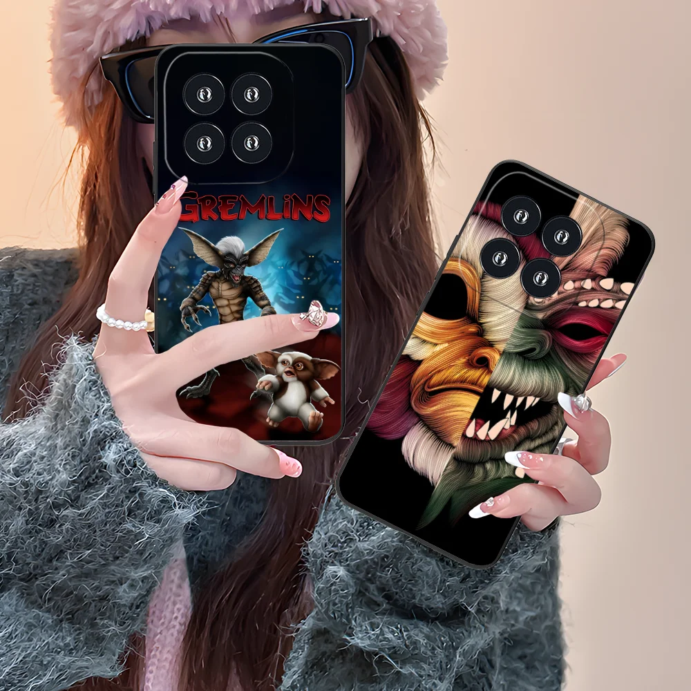 Чехол для телефона G-Gremlins Pretty для Xiaomi 15 14 13 12 11 10 9 T Ultra Lite Pro S SE X 5G, черный чехол для мобильных телефонов и смартфонов