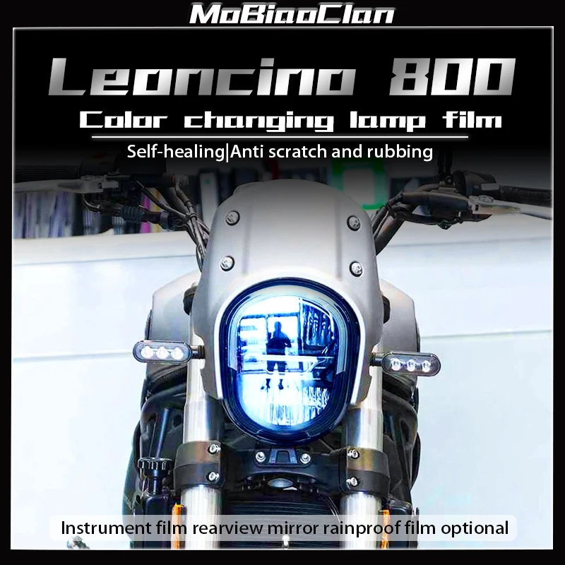 

For Benelli LEONCINO 800 Leoncino800 headlights tail light film instrument film smoked black protection film accessories ﻿