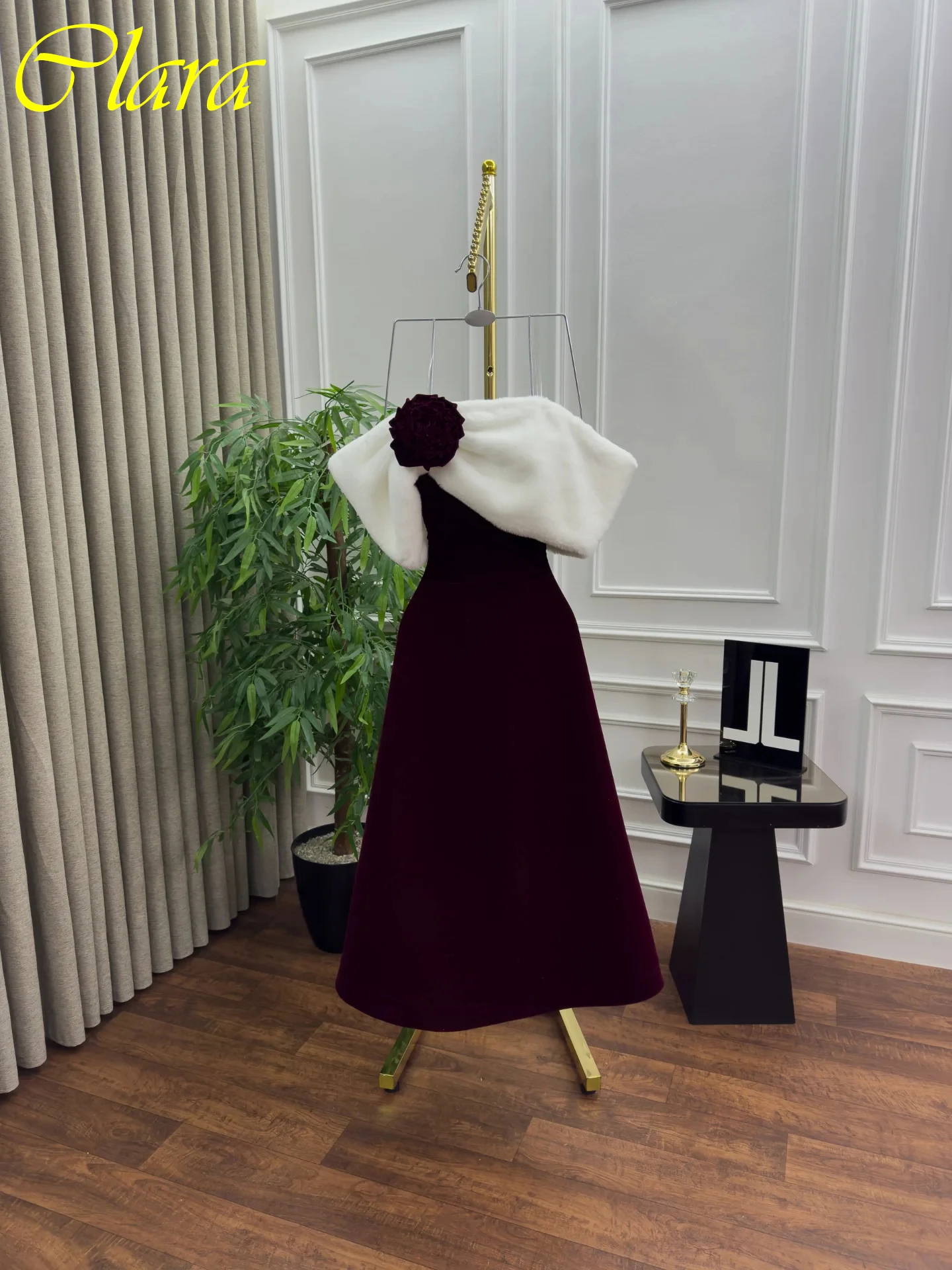 تخصيص ألف خط قارب الرقبة كاب الأكمام الحديثة الكلاسيكية مساء اللباس حساسة عالية الجودة فساتين المشاهير أزياء فستان الحفلة الراقصة