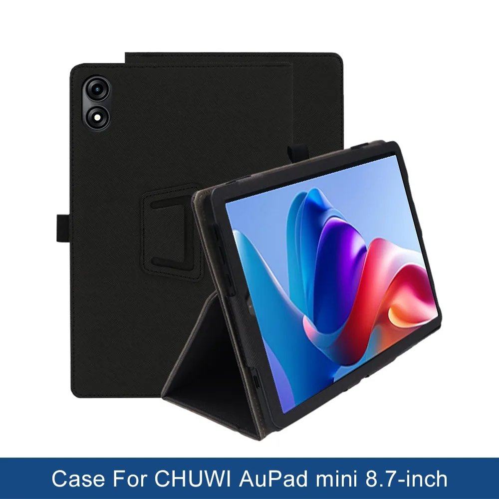 Чехол Funda для CHUWI AuPad mini 8,7 дюйма, защитный чехол со складной подставкой и держателем для карандашей и ремешком на запястье, полная защита из искусственной кожи