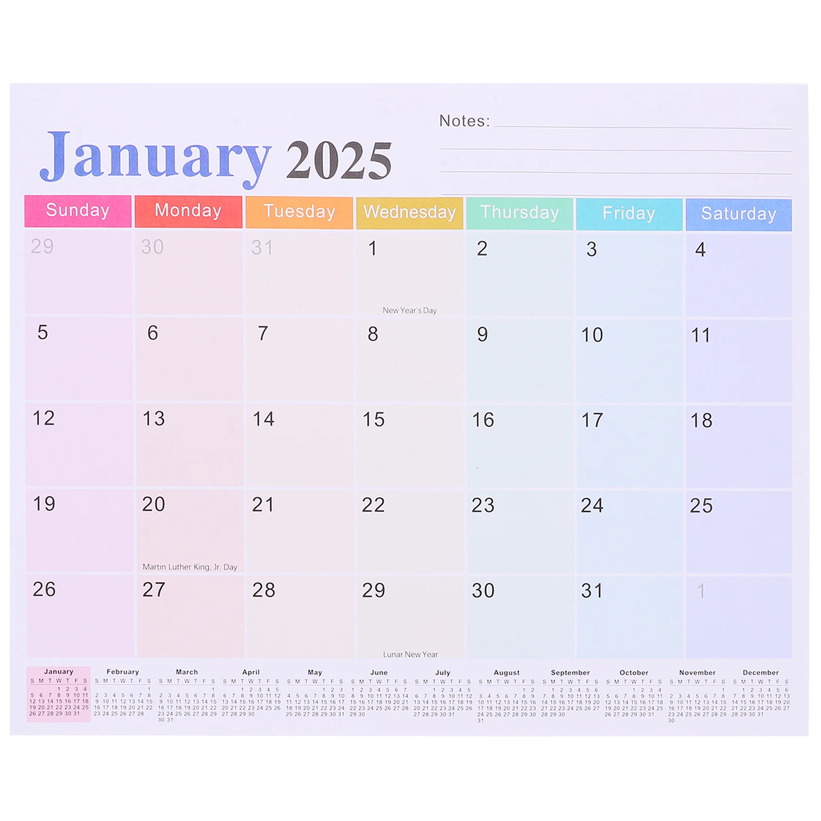 

Aesthetic Monthly Calendar Fridge Calendars Easy Planning Magnetic Paper Planner Organizing Refrigerator 2025