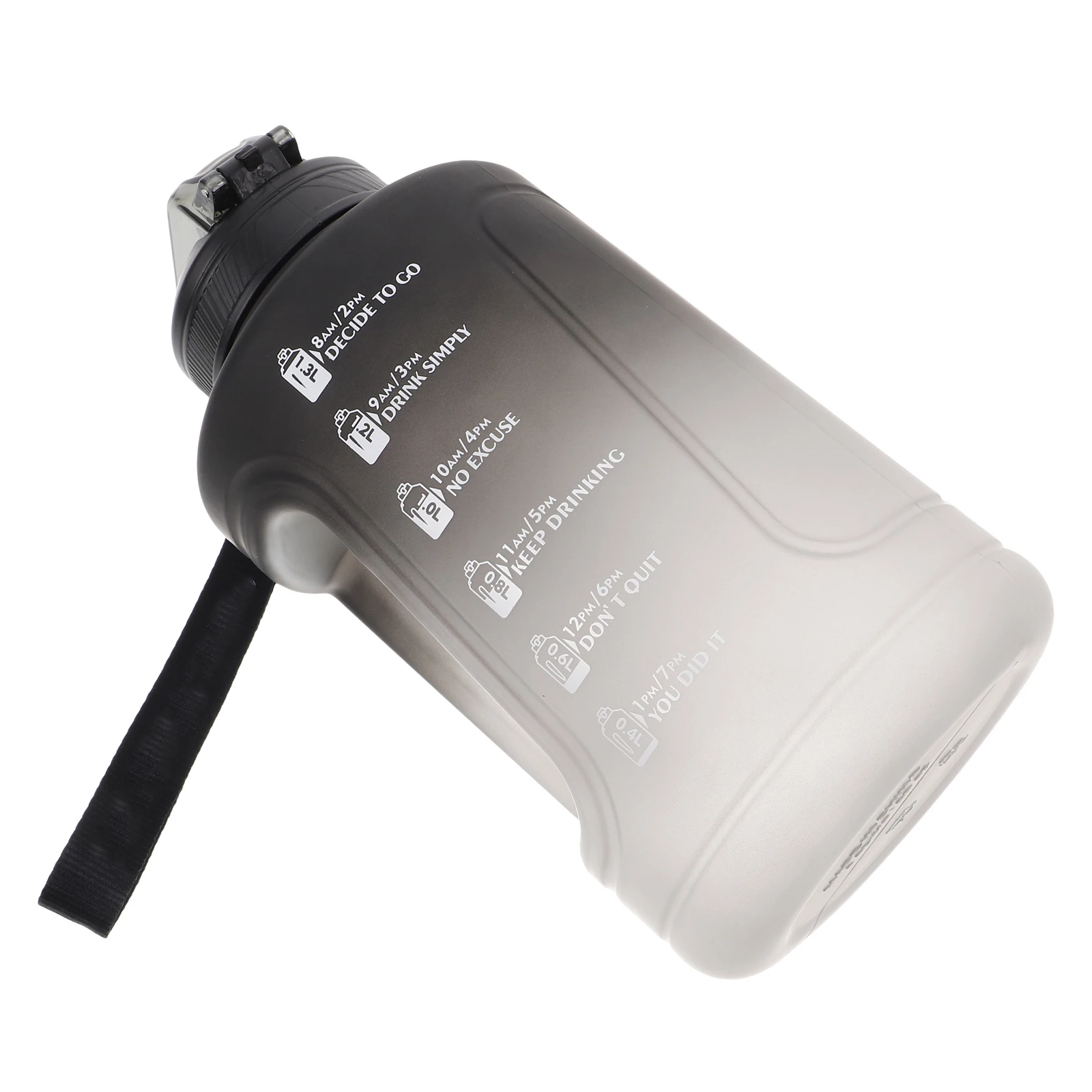 

1.5L Large Capacity Sports Water With Straw Durable Lightweight Leakproof Gym Hiking Outdoor Fitness Bottle Time Measurement
