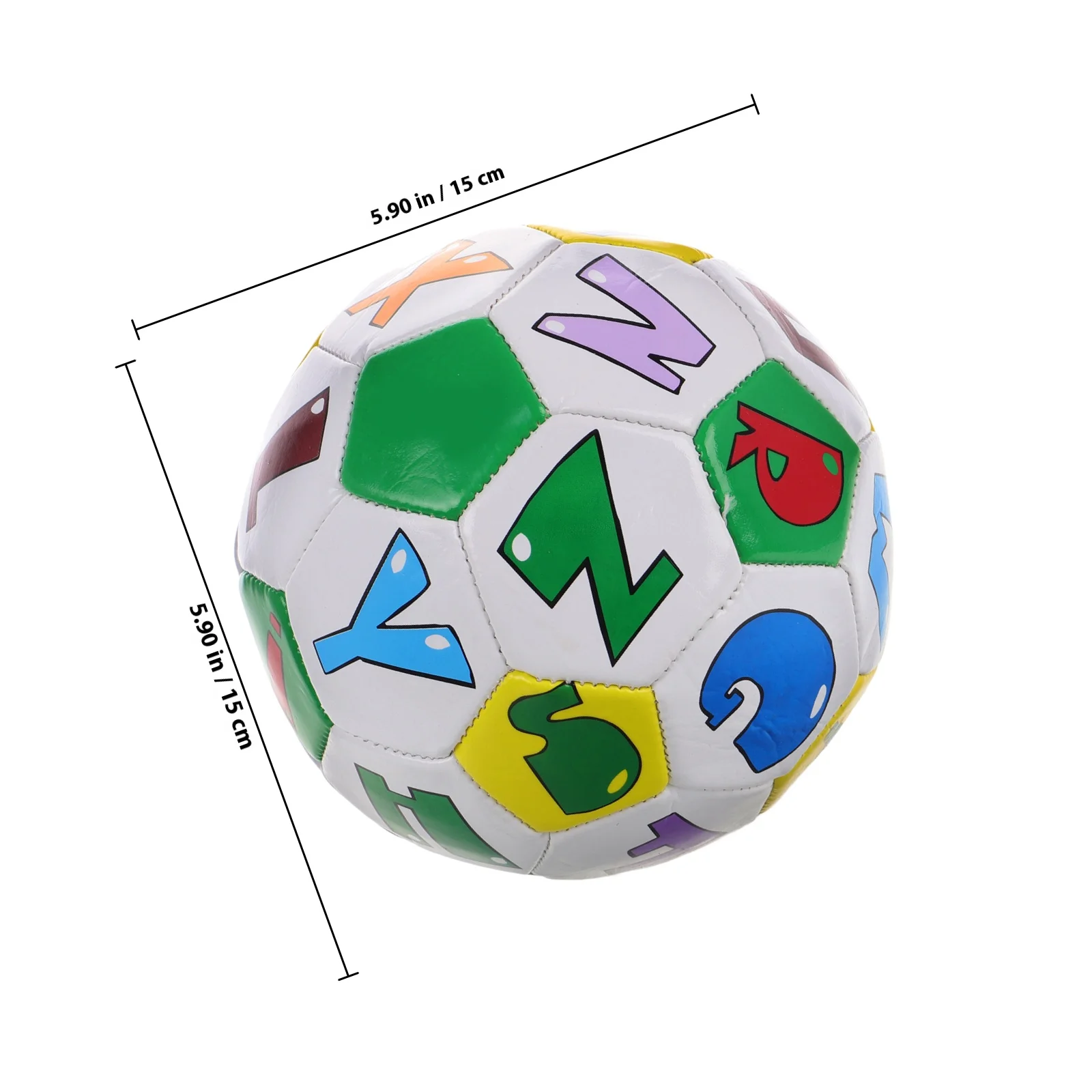 Balón de fútbol para niños con diseño del alfabeto, Mini balón de fútbol suave de 5,8 pulgadas para jardín de infantes, juego interior y exterior, actividad deportiva para niños pequeños
