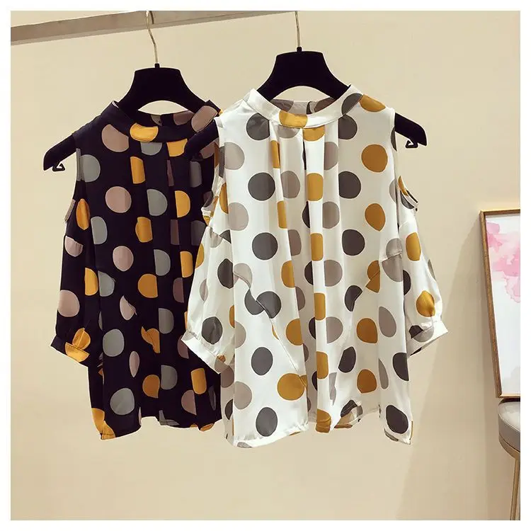 Chemisiers à imprimé floral en mousseline de soie pour femmes, haut de gamme, irritation, haute qualité, été, décontractés, à volants, minimstarty-décontracté, A295