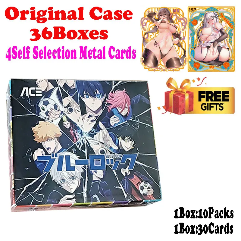 

Newest Wholesale Blue Lock Collection Card Yisagi Yoichi Red Mikage Booster Box ACG CCG TCG High Quality Hit Chrismas Hobby Gift