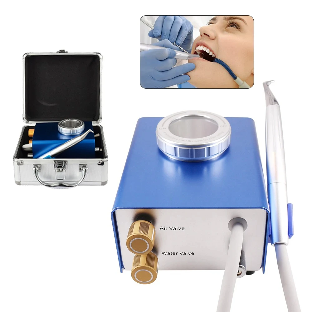 Dental Sandblasting Machine Air Polisher Airflow Prophy Teeth Sandblasting Cleaning Whitening Machine Dental Lab Equipment