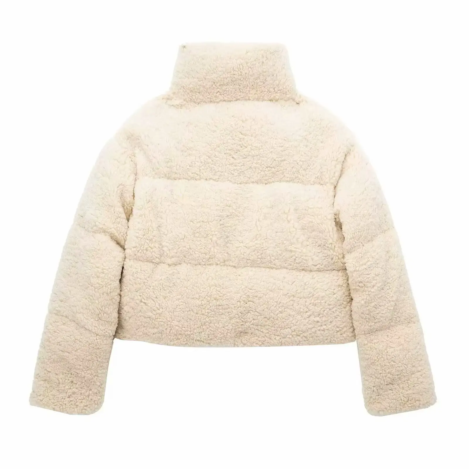 2025ผู้หญิงฤดูหนาวFaux Lambwoolหนาขนแกะผ้าฝ้ายWarm Short Coat