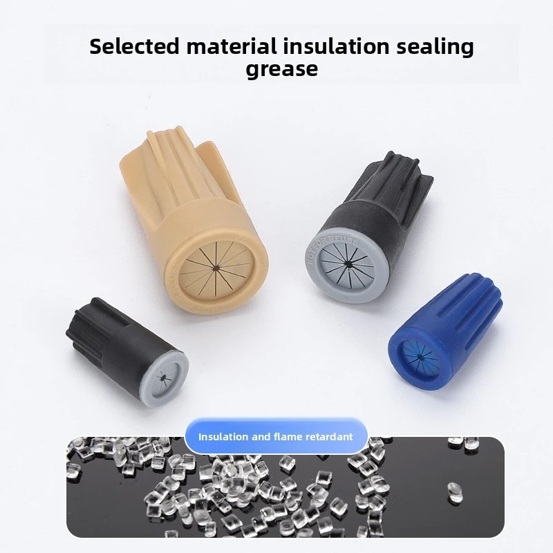 P1-P6 Twist-On Connectors Assortment Kit, 600V Screw Spring-Loaded Nuts for 22-10 AWG (5 Colors)