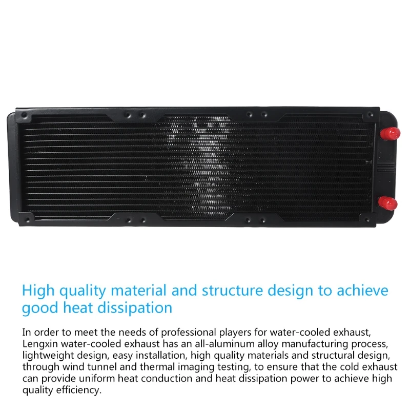 

G1/4 Thread 360mm PC Water Heat Exchanger Computer Aluminum Heat Radiator Heat Sink for Computer Water Cooling DropShipping