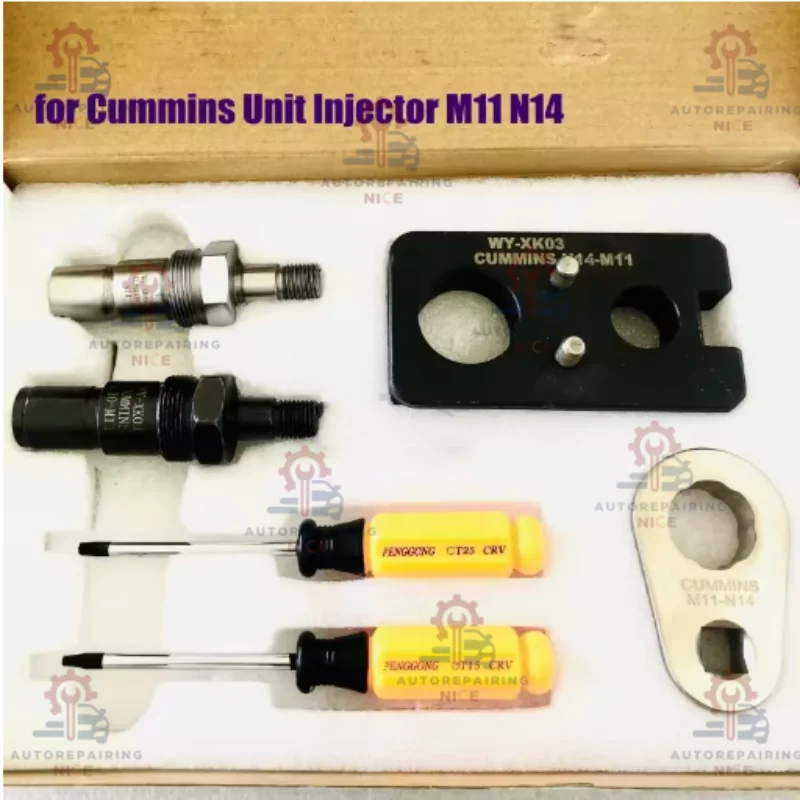 

for Cummins M11 N14 Common Rail Diesel Unit Pump Nozzle Disassemble Tool Kits EUI Adaptor Clamp Wrench Repair Tool Set