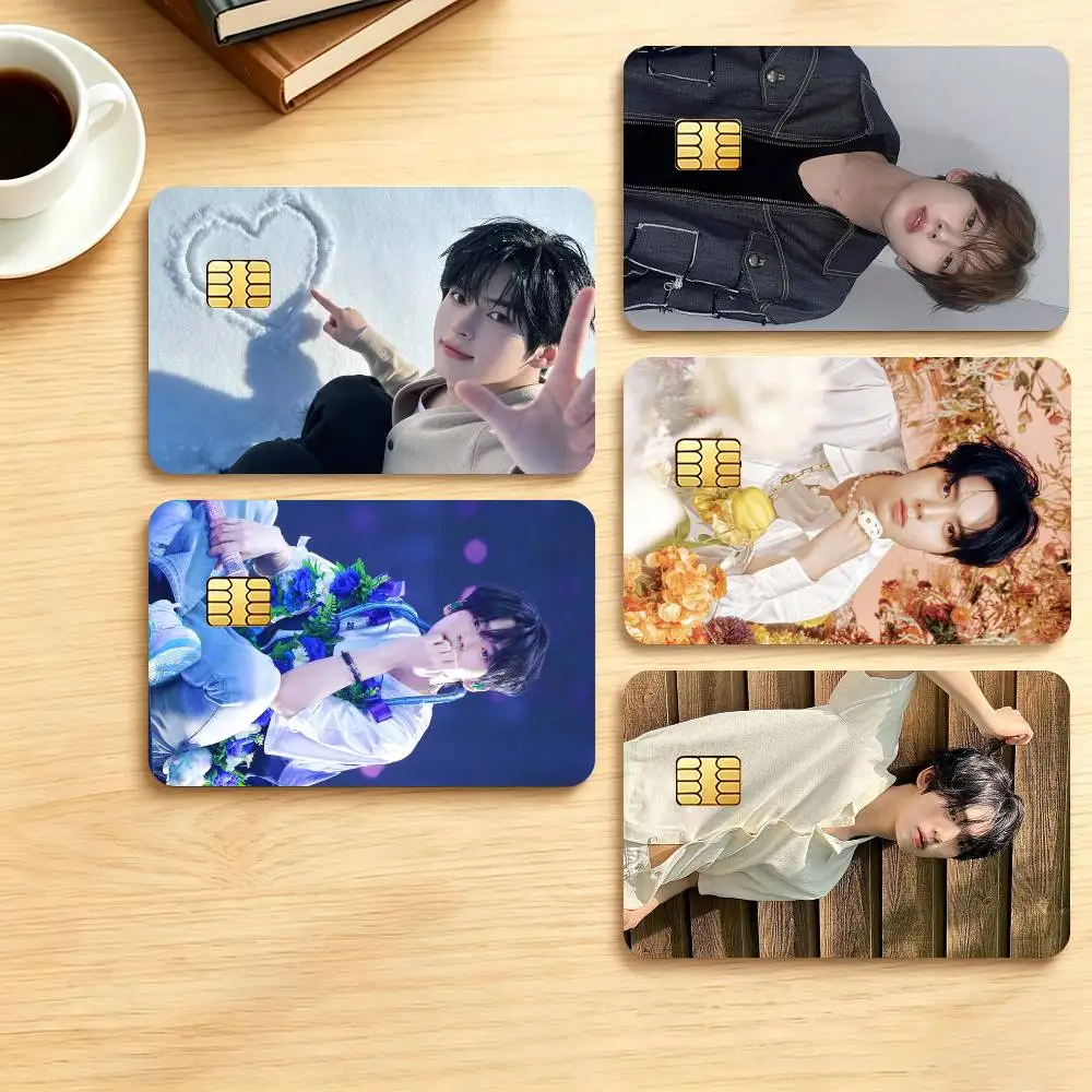 H-Han Yujin ZB1 Stage Character  Credit Card HD Stickers Game Card Decal Small Chip Waterproof Sticker Gift