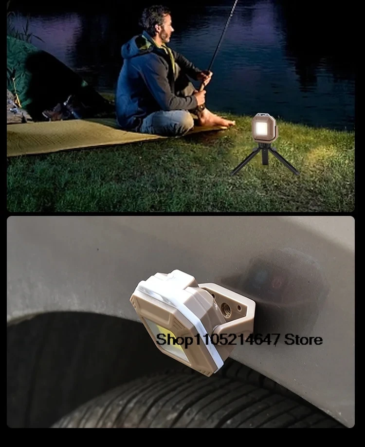 Rechargeable LED Work Light: Waterproof Inspection Lamp with Magnetic Base for Car Repair Emergency & Workshop Use view 3