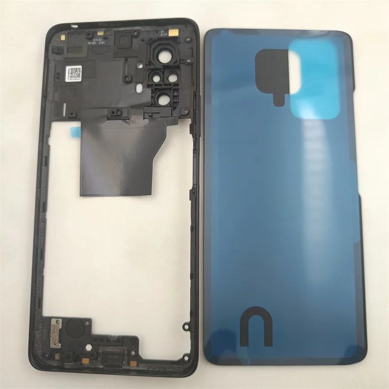 Full Housing For Xiaomi Redmi Note 10 Pro 4G M2101K6G Middle Frame Cover+Battery Back Cover Rear Door Cover Repair parts