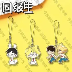 Classmates Anime keychain women mobile phone acrylic key chain man key ring Pendant Accessories friend gift Statue ring style