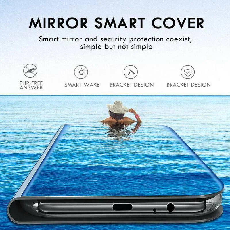 Smart Mirror Flip Case For Samsung Note 8 9 10 20 Plus S7 Edge Case For Samsung Galaxy S10 S9 S8 S20 Plus Ultra S10E Phone Cover