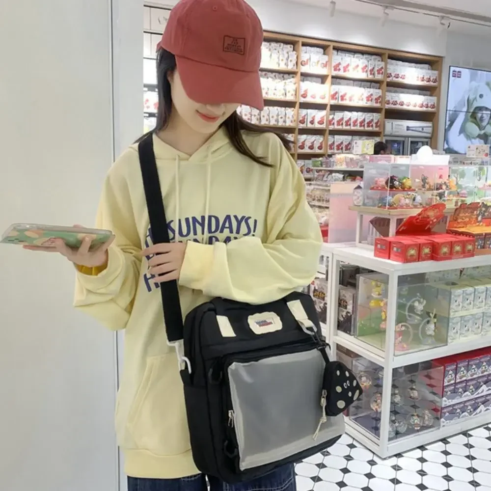 Lolita Clear Small Ita Bag Japanese Style Multi-purpose Clear ItaBag Transparent Pocket Waterproof Pin Display Backpack Girls