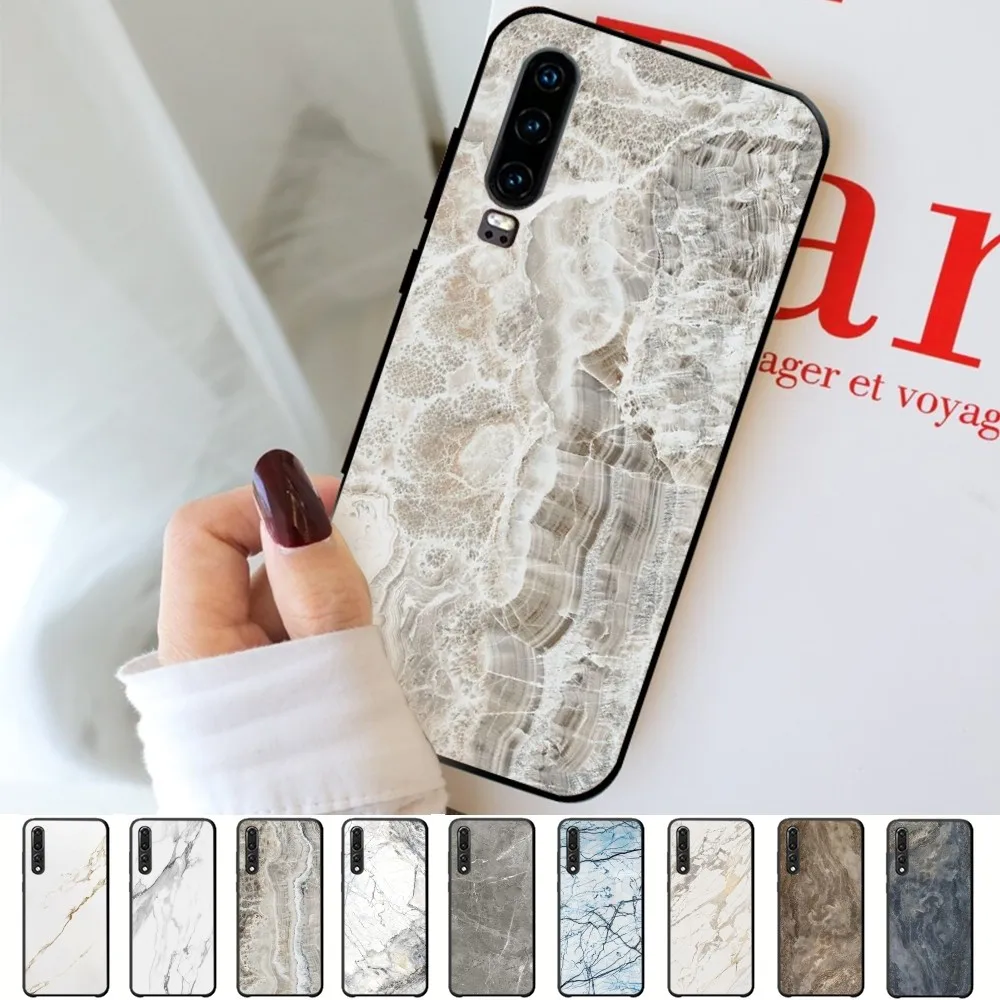 Crack Marble Phone Case For Huawei P 8 9 10 20 30 40 50 Pro Lite Psmart Honor 10 lite 70 Mate 20lite