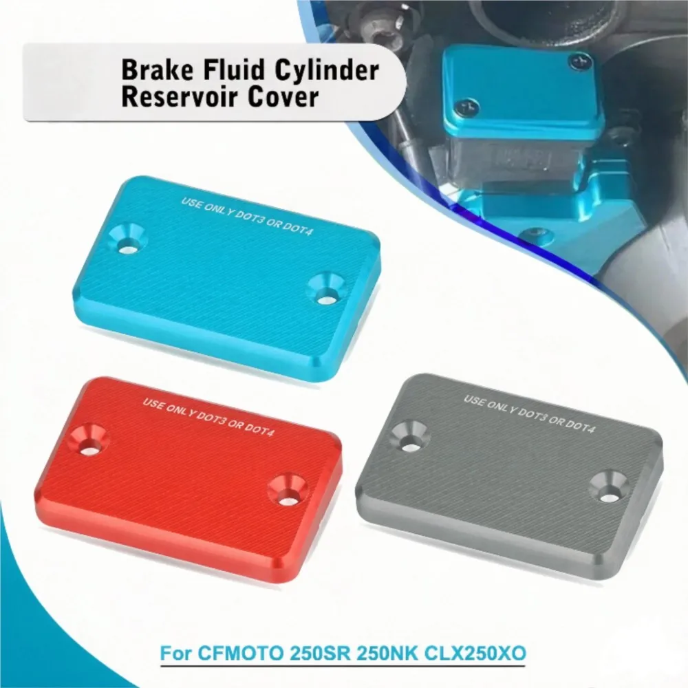 For CFMOTO 250SR 250NK CLX250XO 250 SR ALL YEARS Motorcycle Accessories Rear Brake Clutch Fluid Reservoir Cover Caps