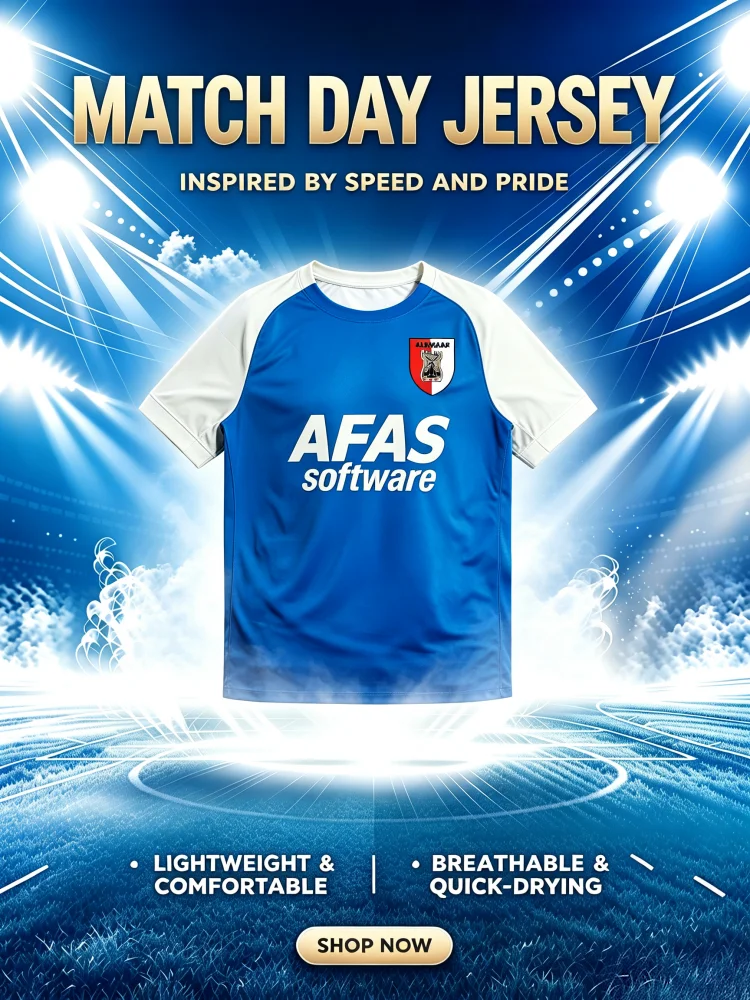 2026 Summer AZ Alkmaar Club Dutch Football Clubs Jersey T-shirt Sports Breathable Quick Drying Streetwear Tops Family Kids Tees