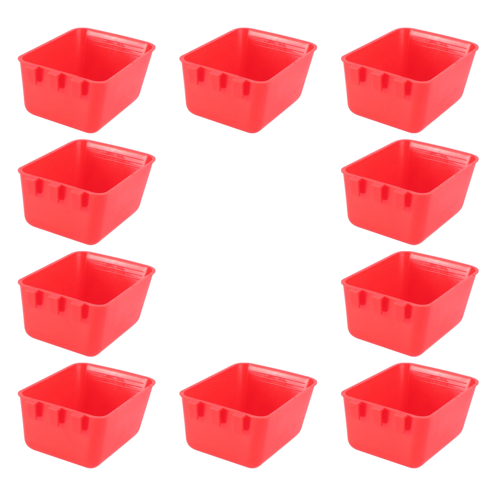 

10Pcs Thickened Foldable Bird Feeders Durable Pigeon Feeding Bowls Food Water Cups Cage Bird Supplies Pigeon Food Feeder