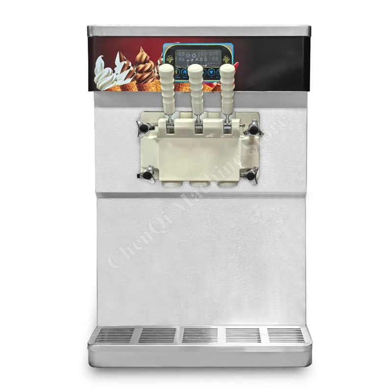 Ice Cream Machine Cold Drink Slash Commercial Stainless Steel Lced Coffee Machine Frozen Yogurt Soft Ice Cream Machine