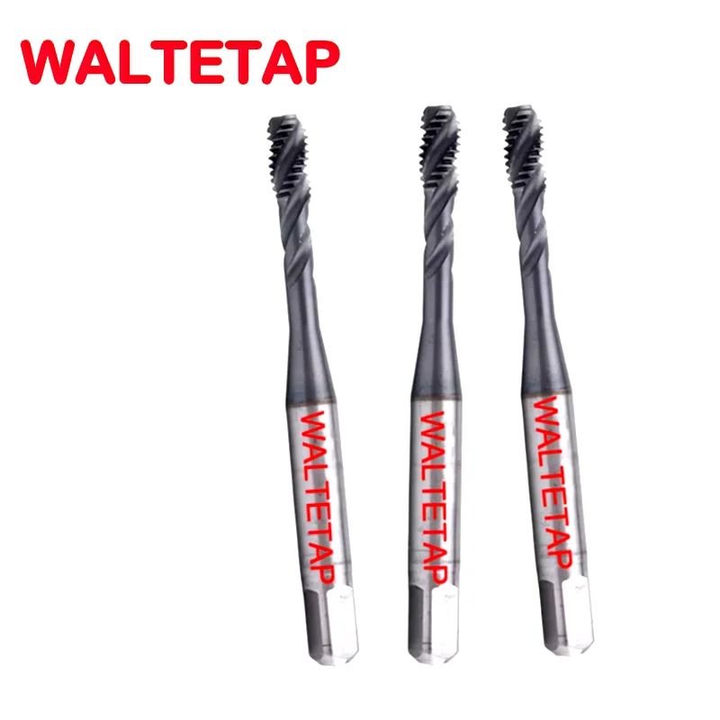 WALTETAP HSSE-PM с тиковым покрытием Стандартный спиральный рифленый метчик JIS M2 M3 M4 M5 M6 M8 M10 M12 M14 M16 Машинные резьбовые метчики