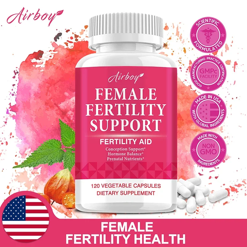Female Fertility Support - Helps Balance Hormones, Promote Ovulation, Regulate Menstrual Cycles, and Enhance Nutrient Absorption