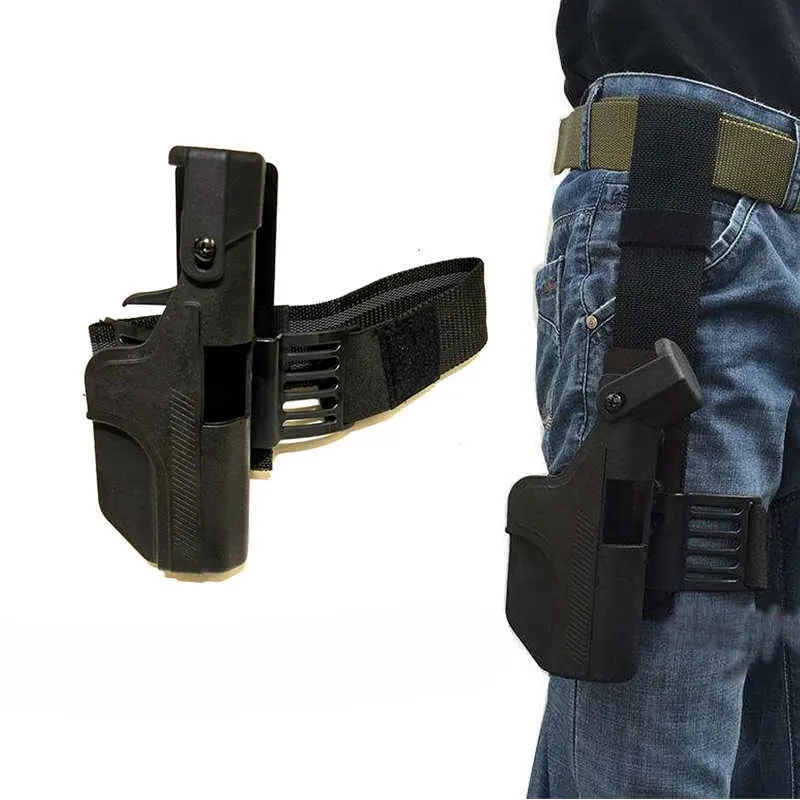 

Playful Bag Leg Holster Universal G17 Internal Loading Tactical Pouch Leg Hanging Equipment Hunting Sport Gun Holder QG177S