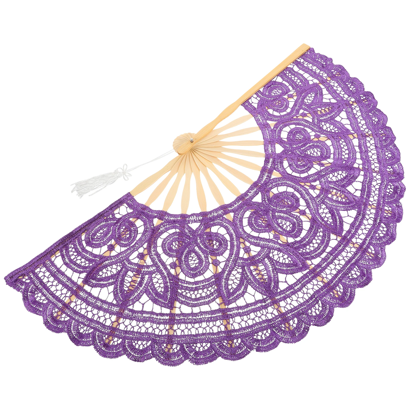 

Fan Foldable Retro Palace Hand Handheld Fans for Women Wedding Bamboo Miss Portable