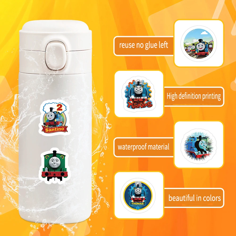 Thomas and Friends Stickers the Train Waterproof Sticker DIY Phone Luggage Laptop Guitar Sticker Kids Toy for Kids Toys Gifts